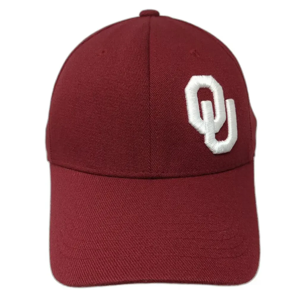 Top of the World NCAA Oklahoma Sooners OU Hat Red OSFM Baseball Cap One-Fit